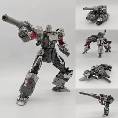 Transformatiesspeelgoed Dauntless Fighter MX6601 Tank Megatank KO SS109 Actiefiguur Vervormingsrobot Legering Anime Model 20cm gray