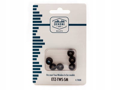 Dekoni Bulletz echte draadloze oortelefoon - klein (4,9 mm)