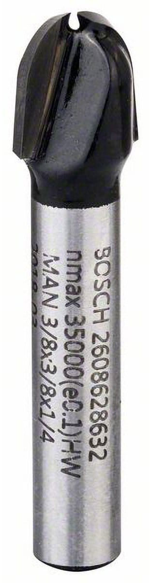 Bosch Accessories 2608628632 Halfrondprofielfrees Wolfraamcarbide Lengte 40 mm Afmeting, Ø 9.5 mm Werklengte 9.20 mm Schachtdiameter 6.35 mm 1 stuks