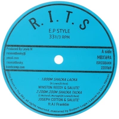 Winston Reedy & Joseph Cotton & Vin Gordon & Ansel - Boom Shacka Lacka (7" Single)