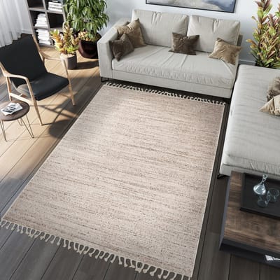 Tapiso Sari Vloerkleed Beige Woonkamer Tapijt Karpet Maat- 120x170