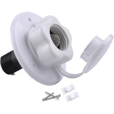 Entrée d'eau de ville pour VR avec clapet anti-retour Vanne d'eau unidirectionnelle Filtre en acier inoxydable intégré Filetage blanc