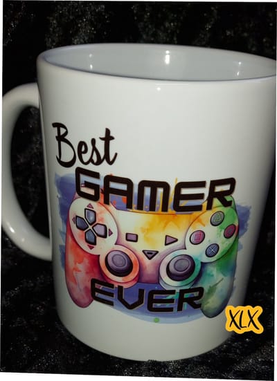Bedrukte mok met Beste Gamer Ever, Bedrukte mok, Game mok, Bedrukte mok, Mok, Beker, Bedrukte mok vaderdag, Vaderdag, Cadeau, Sinterklaas, XLX®, Geslaagd