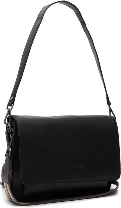 Chesterfield Aviles Waxed Pull Up Schoudertas - Zwart