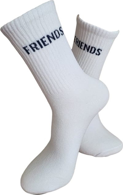 Verjaardags cadeau - Vrienden Sokken - vriend- leuke sokken - sport sokken - witte sokken - tennis sokken - sport sokken - valentijns cadeau - sokken met tekst - aparte sokken - grappige sokken - Sokken waar je vrolijk van wordt - maat 37-44