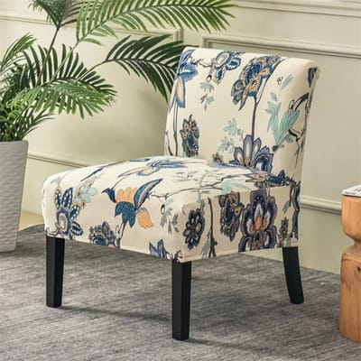 Kerstprint Accent Armloze Stoelhoes Enkele Sofa Kruk Hoes Scandinavische Stretch Stoelhoezen Elastische Bankbeschermer Hoes