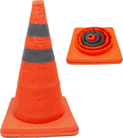 Opvouwbare Pion - 41 cm hoog – Reflecterend – Pilon – Pionnen