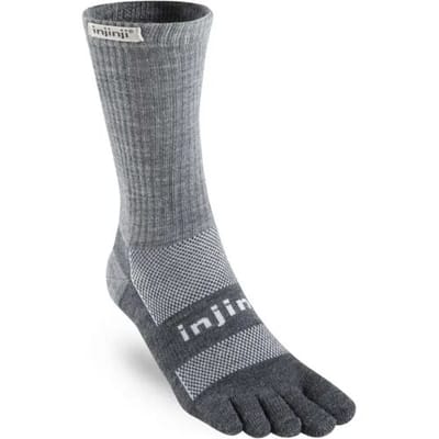 Injinji Outdoor Midweight Crew Wandelsok (Maat - XL, Kleur - Charcoal)