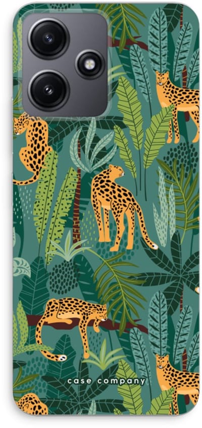 Case Company® - Hoesje geschikt voor Xiaomi Redmi 12 hoesje - Luipaard 2 - Soft Cover Telefoonhoesje - Bescherming aan alle Kanten en Schermrand