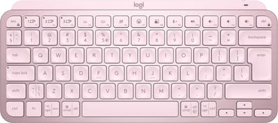 Logitech MX Keys Mini Minimalist Draadloos Illuminated Toetsenbord - Roze - US - Toetsenbord - Engels (US international) - Roze