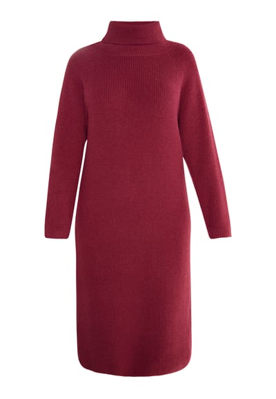 usha Jurk Dames Donker kersenrood
