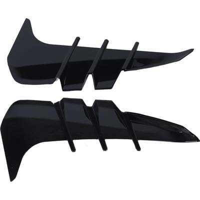 2 Stuks Voorbumper Zijrooster Splitter Links Rechts Racing Look Duurzaam voor BRZ 2022 en verder black