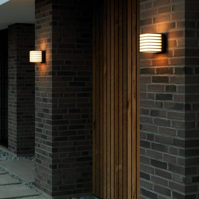 Nordlux Buitenwandlamp Fluktus 13 met lamellen, B 13 cm