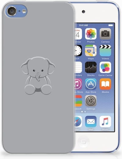 Apple iPod Touch 5 | 6 Telefoonhoesje met Naam Grijs Baby Olifant