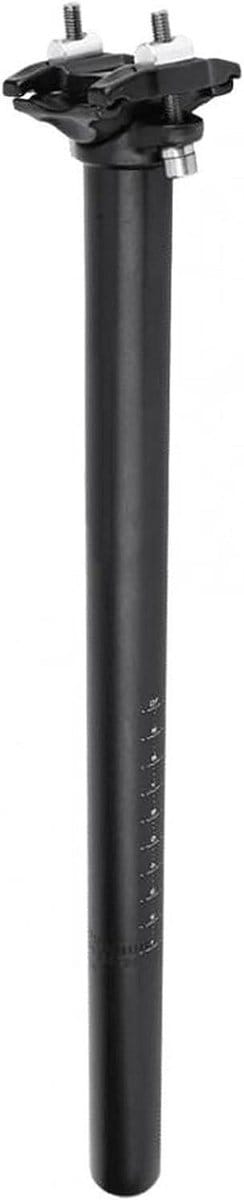 Fiets Zadelpen - Comfort Zadelpen - Langere Afstanden - Aluminium Legering - 27.2x400mm - Zwart