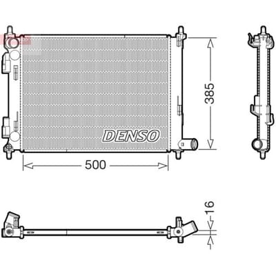 Radiator, motorkoeling DENSO DRM43013