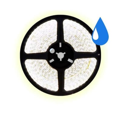 5 meter koud wit led strip waterproof - IP65 - 30Leds/m - 12V