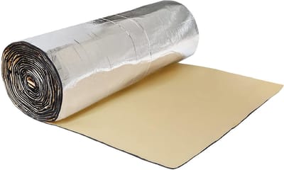 Warmte isolatiesticker - Geluidsisolatie mat - Auto comfort verbeteren - Waterdicht en vuurvast - 152 x 100 cm - Grijs