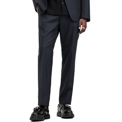 AllSaints Howling Trouser Ink Blue Größe: W38 | Bundfaltenhosen Outlet | Herren | Blau
