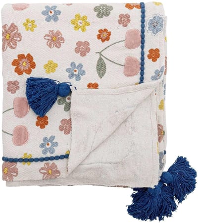 Bloomingville Mini Cherry plaid gerecycled katoen 130x160cm