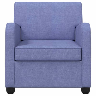 vidaXL - Fauteuil - Jeans - Blauw - Stof