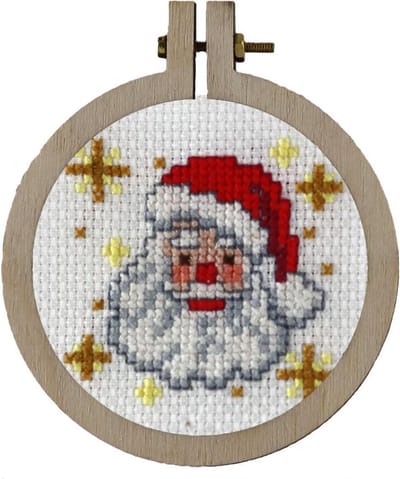 Pako borduurpakket Kerst Incl.Lijstje 204.021 - pakket - kerst - kerstman - pako - borduren