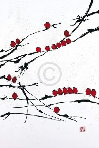 Kunstdruk Jenny Tsang - Bamboo Chorus 41x61cm