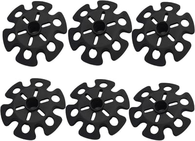 Wandelstok Sneeuwmanden - Trekking Accessoires - Veilig Wandelen - Universele Pasvorm - 8.5 cm Diameter - Zwart