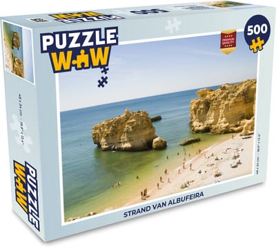 Puzzel Strand van Albufeira - Legpuzzel - Puzzel 500 stukjes