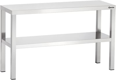 Etagere Roestvrij Staal Dubbel, B 1000 mm
