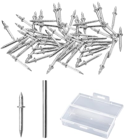 Dailygoods- Plinten 100 Stuks - Dubbele Plinten - Montagehuls 60 mm - Opbergdoos - IJzer - Hoge Hardheid - Plintenbevestiging