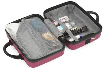 Duurzame Toilettas - Rigid Reiskoffer voor Make-up Organisatie - Lichtgewicht Reis Beauty Koffer