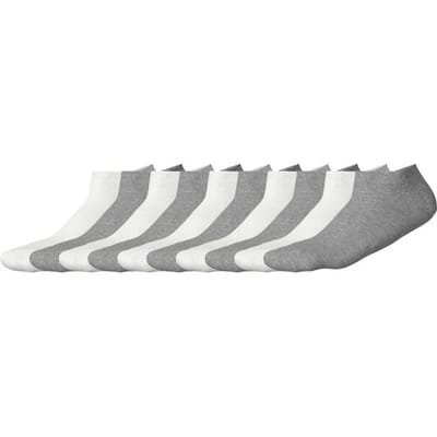 ESMARA 10 Paar sneakersokken (Wit/grijs, 35-38)