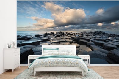 Behang - Fotobehang De Giant’s Causeway - Breedte 320 cm x hoogte 240 cm
