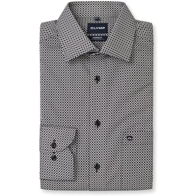 OLYMP Luxor Overhemd, Modern Fit, New Kent, Zwart