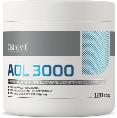 Aminozuren - AOL Supplements - 1000mg L-arginine L-ornithine L-lysine - 120 Capsules - OstroVit