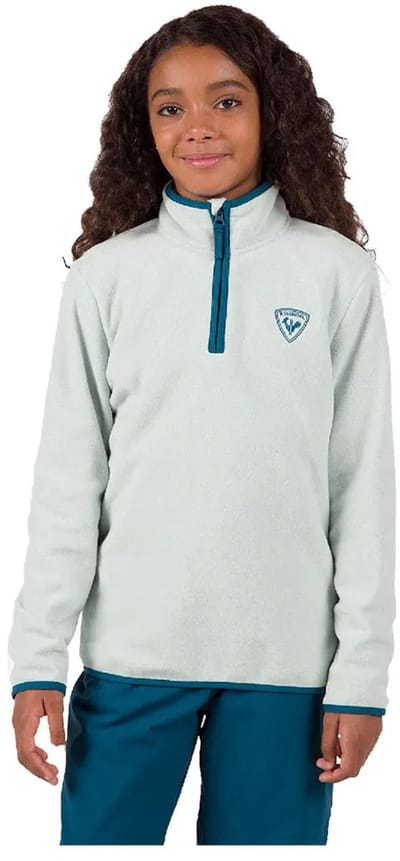 Rossignol Strawpile Fleece Met Halve Rits Blauw 8 Years Meisje