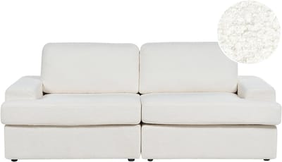 ALLA - Driezitsbank - Gebroken wit - Bouclé