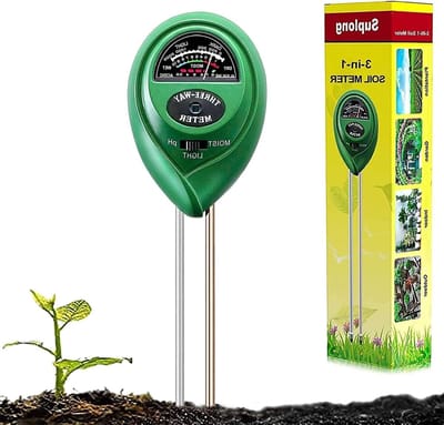 Bodemvochtigheidsmeter - Bodemtester Planten - Planten Verzorgen - 3-in-1 Functie - 26 cm - Groen