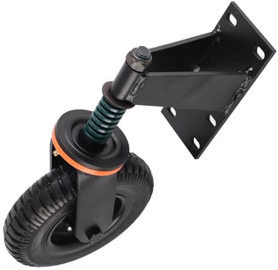 Poortwiel Zwenkwiel - Laadwiel - Poorten Verplaatsen - Hoge Laadcapaciteit - 8 Inch - Zwart