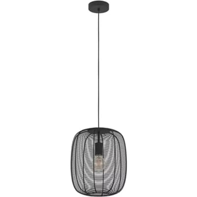 EGLO Derwen Hanglamp - E27 - Ø 32.5 cm - Metaal - Zwart