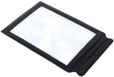 Vergrootglas 3-voudig - A4 Formaat - PVC-lens - Flexibel - Hoogwaardige Fresnel Lens - Ideaal voor Lezen - Vergrootblad