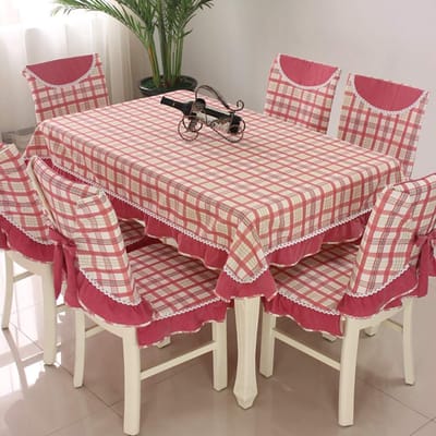 Tafelkleed Stoel Cover Eetstoel Kussen Pak Vierkant Geborduurd Tafelkleed Katoen Linnen Plaid Kleine Tuin Tafelkleed Art Royale Tafelkleed Thuis