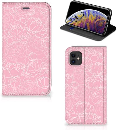 Apple iPhone 11 Smart Cover White Flowers