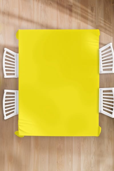 Tafelkleed - Tafellaken - 180x240 cm - Geel - Citroen - Neon - Kleuren - Binnen en Buiten