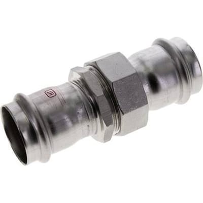 Perskoppeling wartelmoer - 42mm Persmof - RVS Vlakke Afdichting
