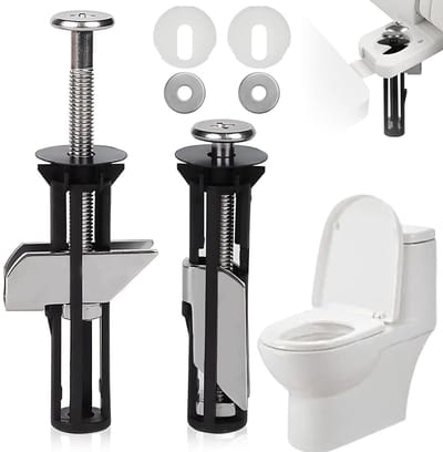 Toiletbril bevestigingsset - Universele schroeven kit voor wc-bril - Eenvoudig te installeren accessoires met bouten voor thuis en kantoor