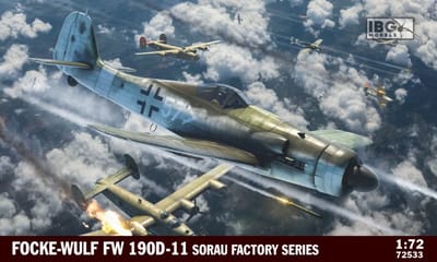 IBG Models Modelbouwpakket Militaire voertuigen - 72533 Focke-Wulf Fw 190 D-11 - Sorau Factory Series Plastic - 1:72 - Modelbouw