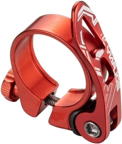 Zadelpen Klem - Fietsstoel Mount - Veilig Fietsen - Snelsluiting Aluminium - 318 mm - Rood