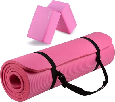 1/2 Inch Extra Dikke Hoge Dichtheid Anti-Scheur Oefening Yoga Mat met Draagriem - Multifunctioneel en Beschikbaar in Meerdere Kleuren Yoga mat